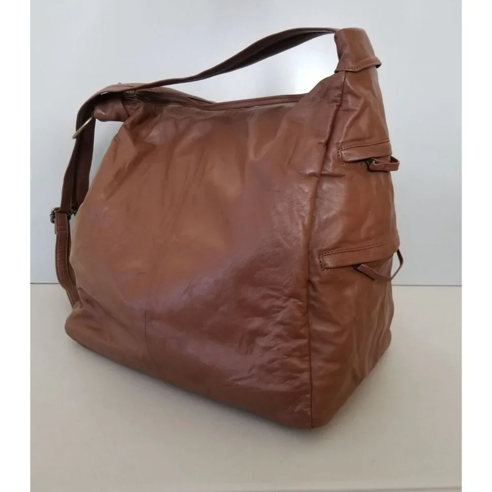 Nicholas K for Free People Phoebe Purse Pack Cognac Sheep Leather Bag - Picture 6 of 9